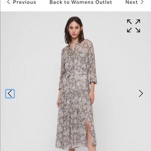 All Saints Eley Midgard Dress - 
grey